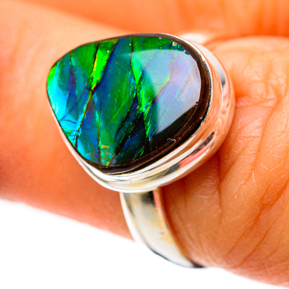 Canadian Ammolite Ring Size 6.5 (925 Sterling Silver) RING138955