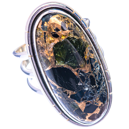 Large Mohave Black Onyx Ring Size 7 (925 Sterling Silver) R140981