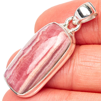 Rhodochrosite Pendant 1 1/2" (925 Sterling Silver) P42789