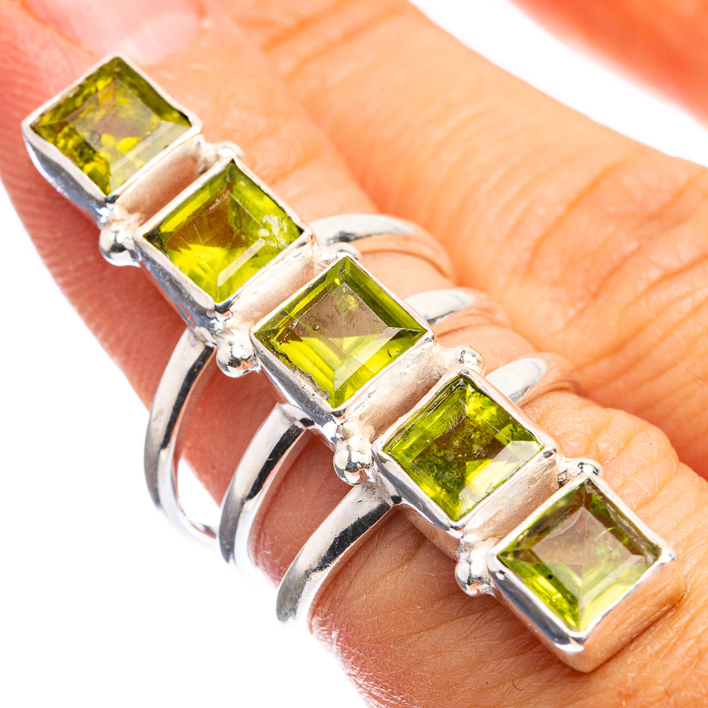 Large Peridot Ring Size 5.75 (925 Sterling Silver) R143209