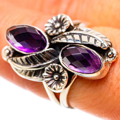 Faceted Amethyst Ring Size 8 (925 Sterling Silver) RING138464