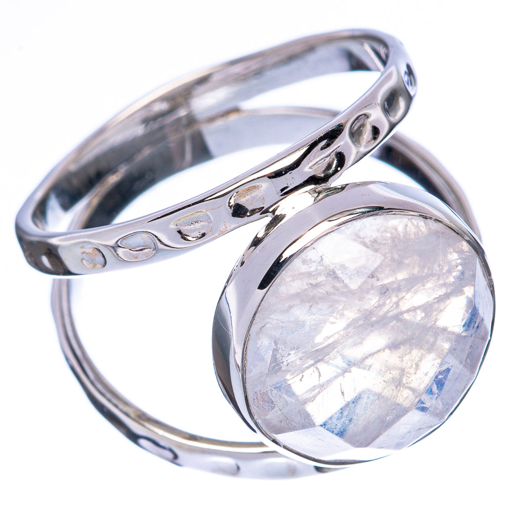 Asc Premium Rainbow Moonstone Ring Size 6.5 (925 Sterling Silver) R3493