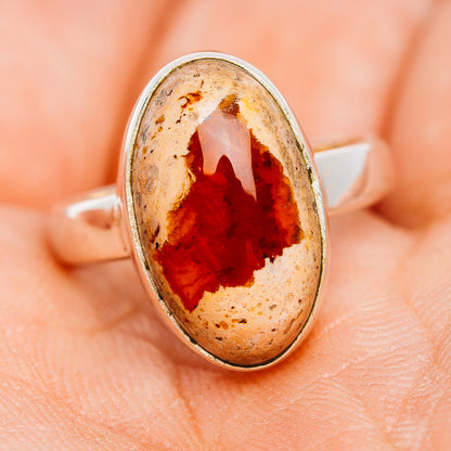 Mexican Fire Opal Ring Size 6.75 (.925 Sterling Silver)