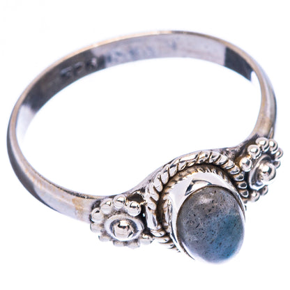 Labradorite Dainty Ring Size 7.5 (925 Sterling Silver) R5989