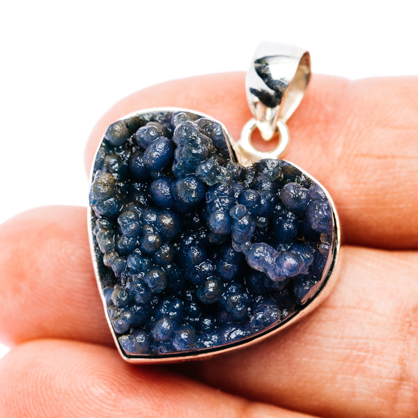 Premium Grape Agate Pendant 1 3/8" (.925 Sterling Silver)