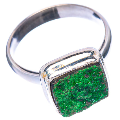 Rare Uvarovite Garnet Ring Size 6.75 (925 Sterling Silver) R1549