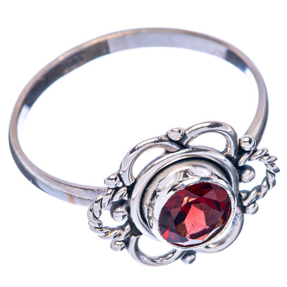 Garnet Dainty Ring Size 8 (925 Sterling Silver) R145777