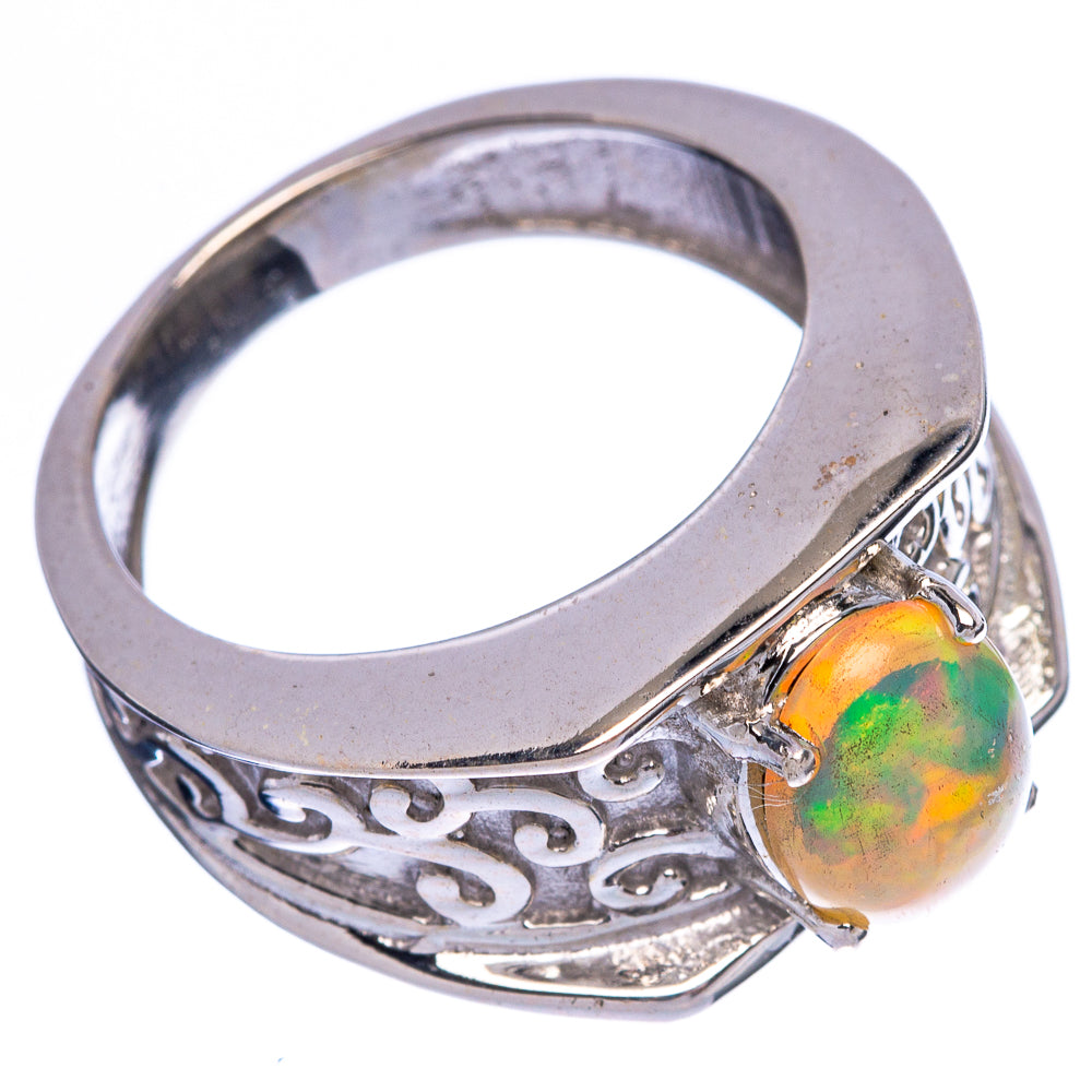 Rare Ethiopian Opal Ring Size 7.25 (925 Sterling Silver) R145983
