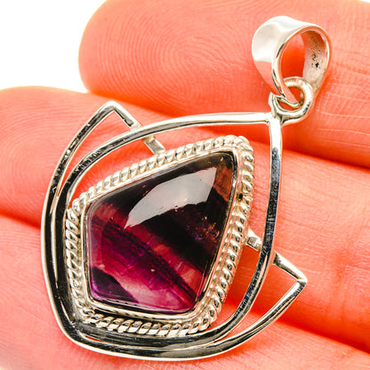 Premium Fluorite Pendant 1 1/2" (925 Sterling Silver) PD37866