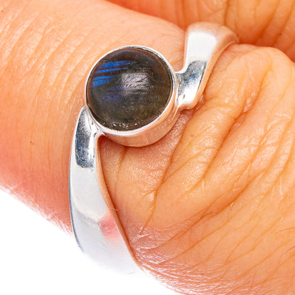 Labradorite Dainty Ring Size 6.5 (925 Sterling Silver) R147056