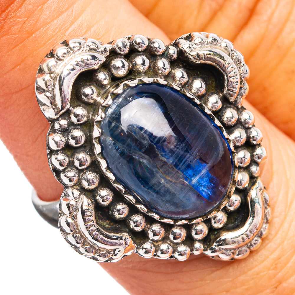 Southwestern Style Kyanite Ring Size 7 (.925 Sterling Silver)