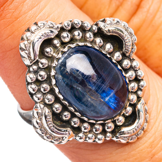 Southwestern Style Kyanite Ring Size 7 (.925 Sterling Silver)