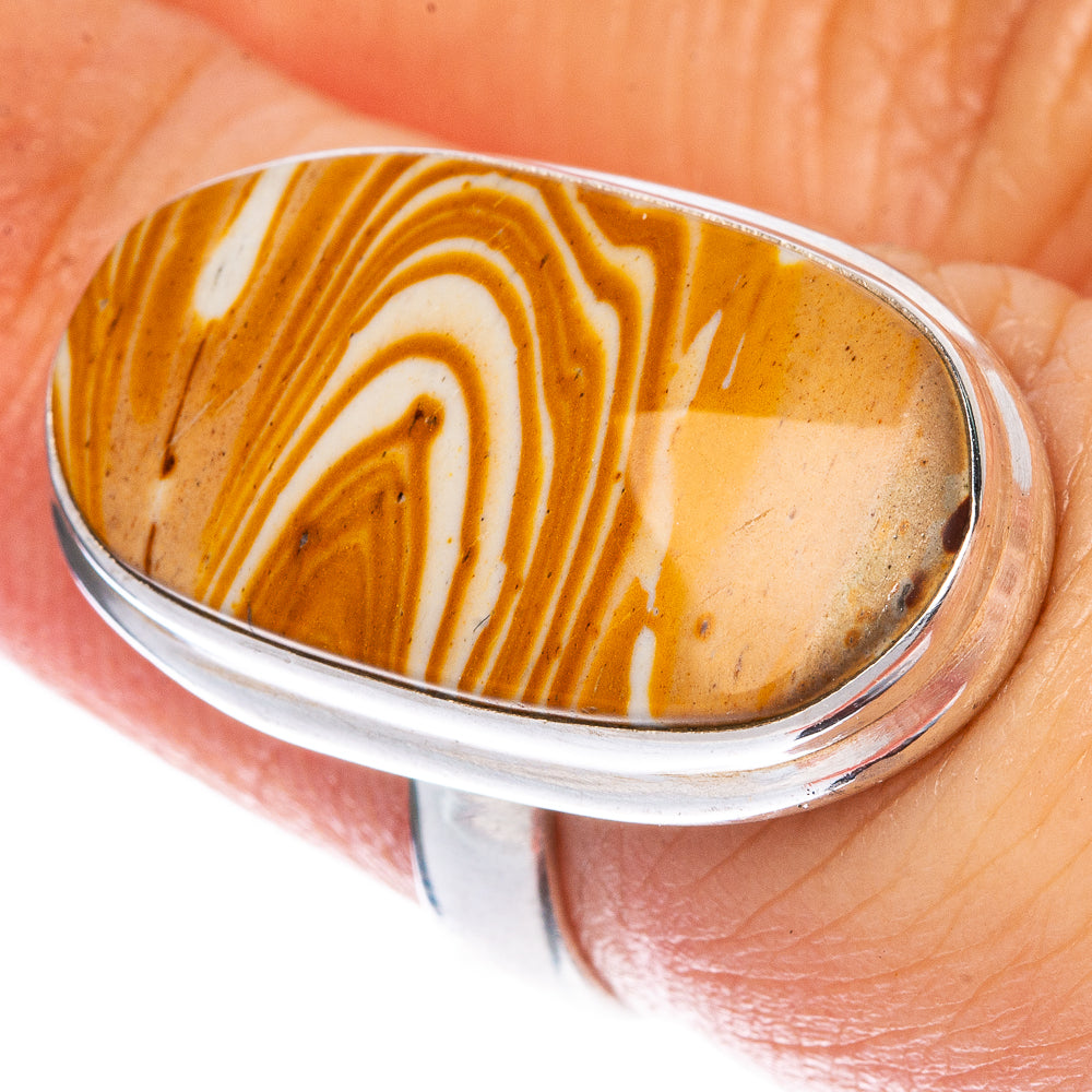 Snake Skin Jasper Ring Size 6 (925 Sterling Silver) R1353