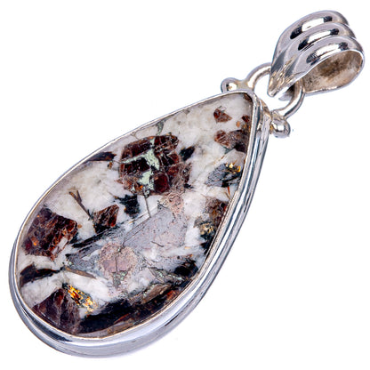 Astrophyllite Pendant 1 1/2" (925 Sterling Silver) P40234