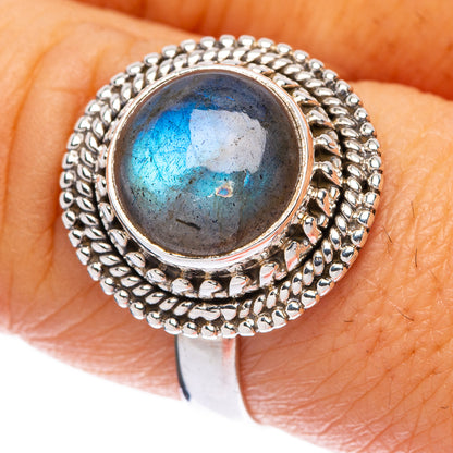 Labradorite Ring Size 7.75 (925 Sterling Silver) R146084