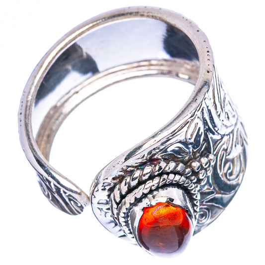 Amber Ring Size 6.5 (925 Sterling Silver) R3681