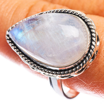 Rainbow Moonstone Ring Size 10.75 (925 Sterling Silver) R142450
