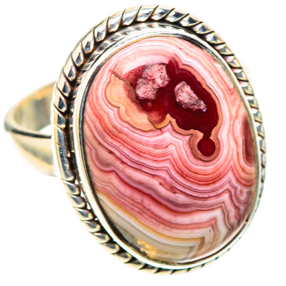 Crazy Lace Agate Ring Size 7.25 (925 Sterling Silver) RING138527