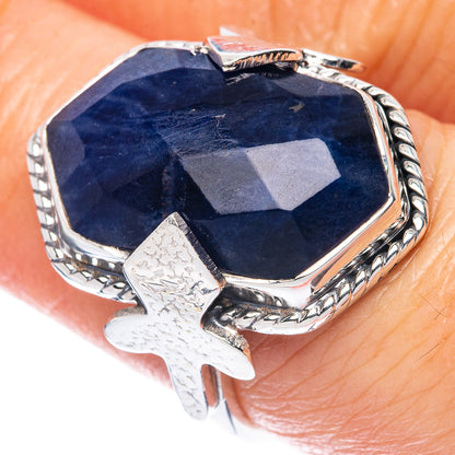 Premium Lapis Lazuli 925 Sterling Silver Ring Size 7 (925 Sterling Silver) R2718