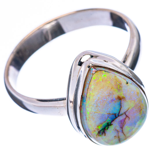 Rare Sterling Opal Ring Size 10 (925 Sterling Silver) R4410