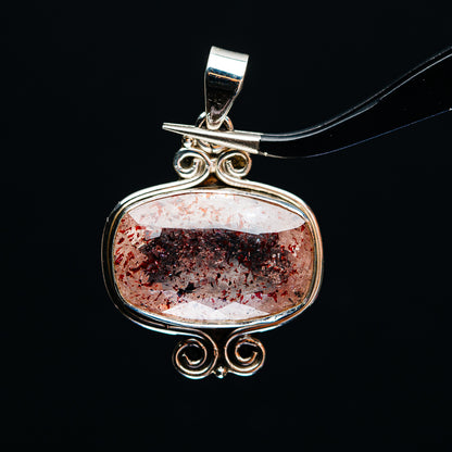 Premium Faceted Lepidocrocite Pendant 1 3/8" (.925 Sterling Silver)