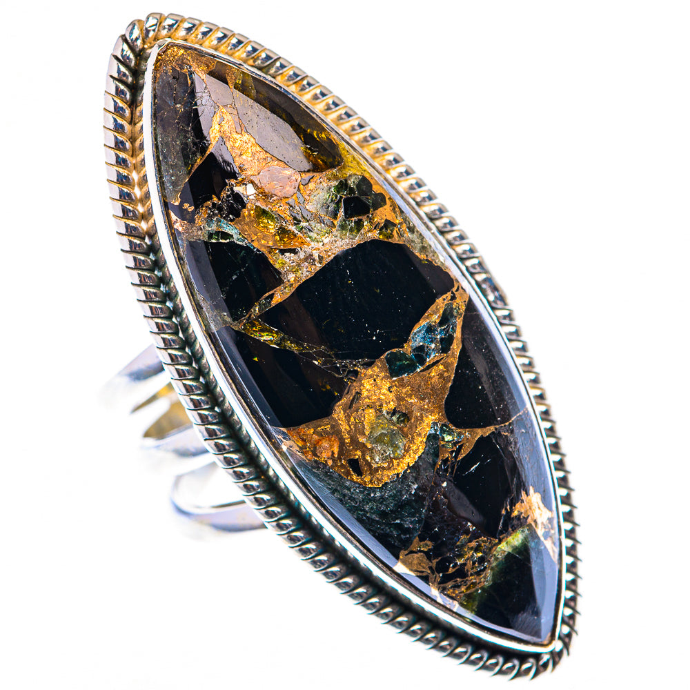 Large Mohave Black Onyx Ring Size 8 (925 Sterling Silver) RING140051