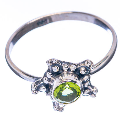 Peridot Dainty Ring Size 8.25 (925 Sterling Silver) R145048