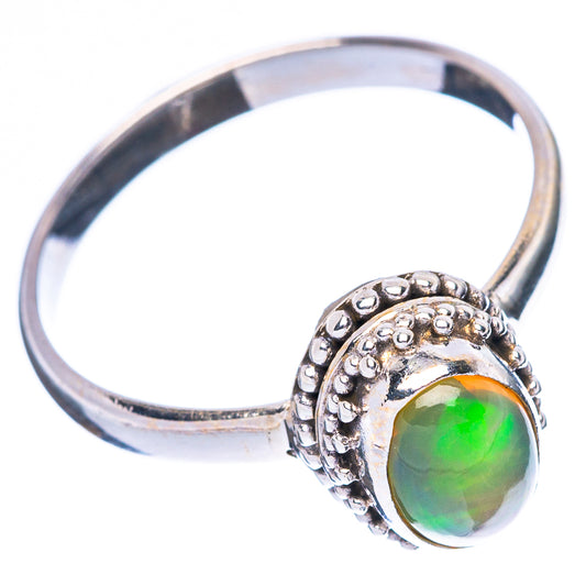Rare Ethiopian Opal Ring Size 8.75 (925 Sterling Silver) R4364