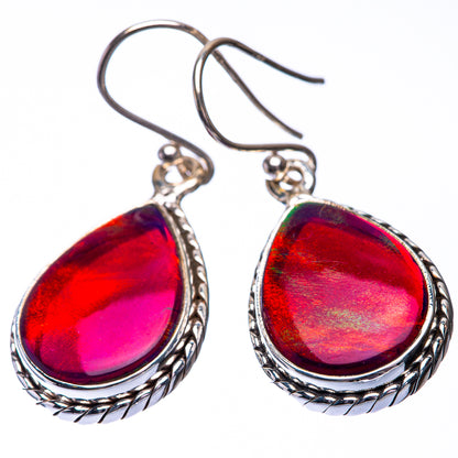 Aura Opal Earrings 1 3/8" (925 Sterling Silver) E432234