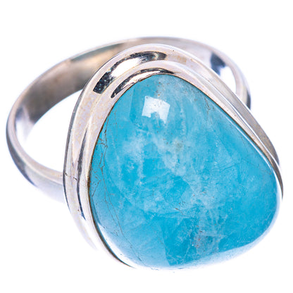 Natural Aquamarine Ring Size 7.75 (925 Sterling Silver) R1583