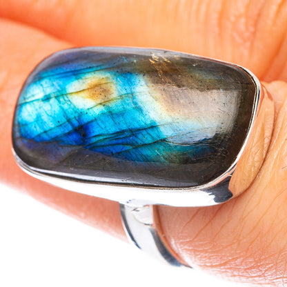 Labradorite Ring Size 6.75 (925 Sterling Silver) R4128