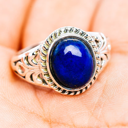 Lapis Lazuli Ring Size 9 (.925 Sterling Silver)