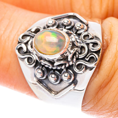 Rare Ethiopian Opal Ring Size 7 (925 Sterling Silver) R4417