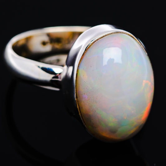 Premium Ethiopian Opal Ring Size 5 Adjustable (.925 Sterling Silver)
