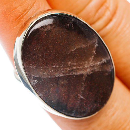 Purple Haze Sunstone Ring Size 7 (German Silver)