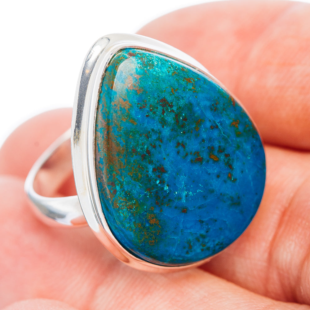 Premium Chrysocolla Ring Size 10.25 (.925 Sterling Silver)