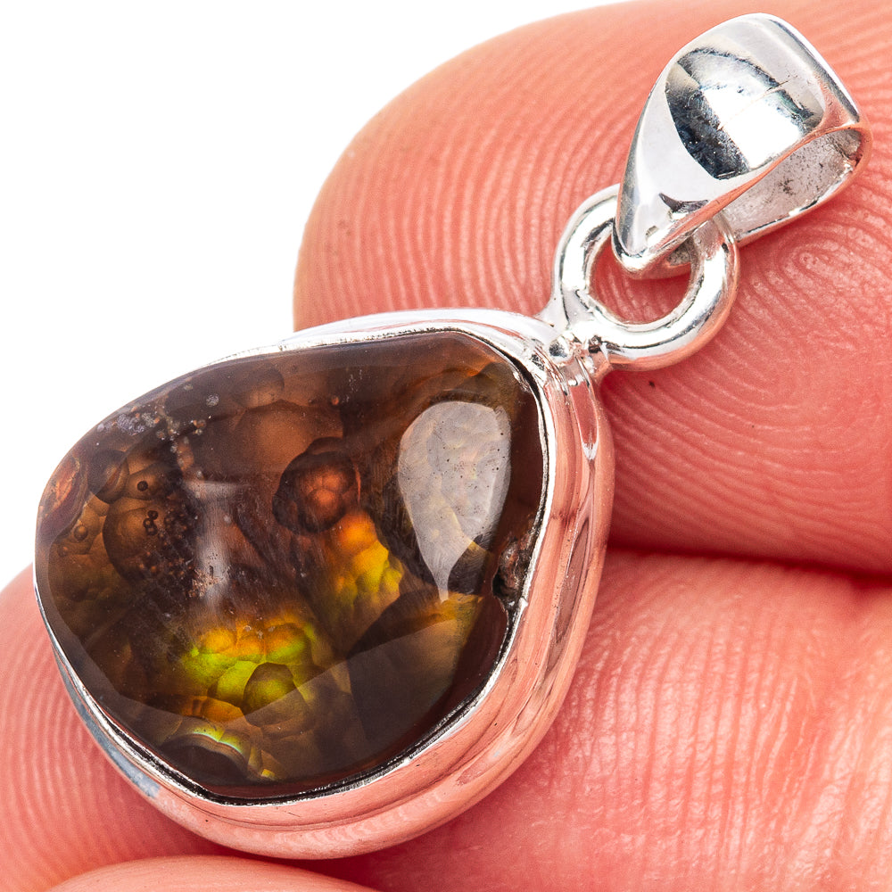 Rare Mexican Fire Agate Pendant 1