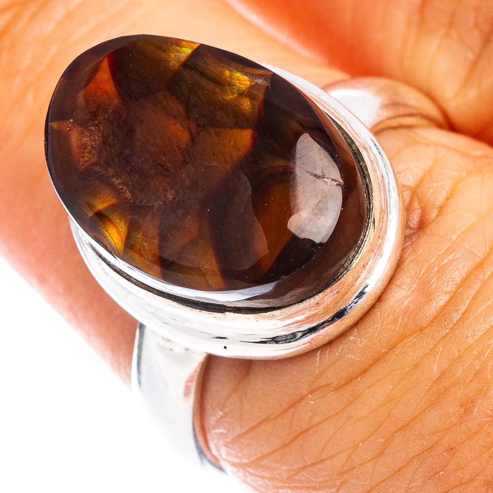 Rare Mexican Fire Agate Ring Size 7 (.925 Sterling Silver)