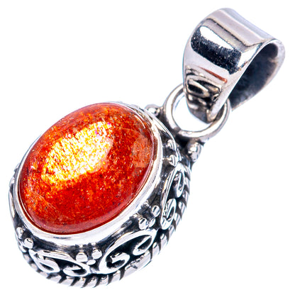 Sunstone Pendants 7/8" (925 Sterling Silver) P42317