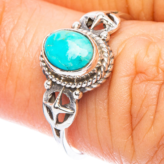 Value Arizona Turquoise Ring Size 6.75 (925 Sterling Silver) R7287