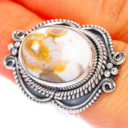 Ocean Jasper Ring Size 6 (925 Sterling Silver) R144423