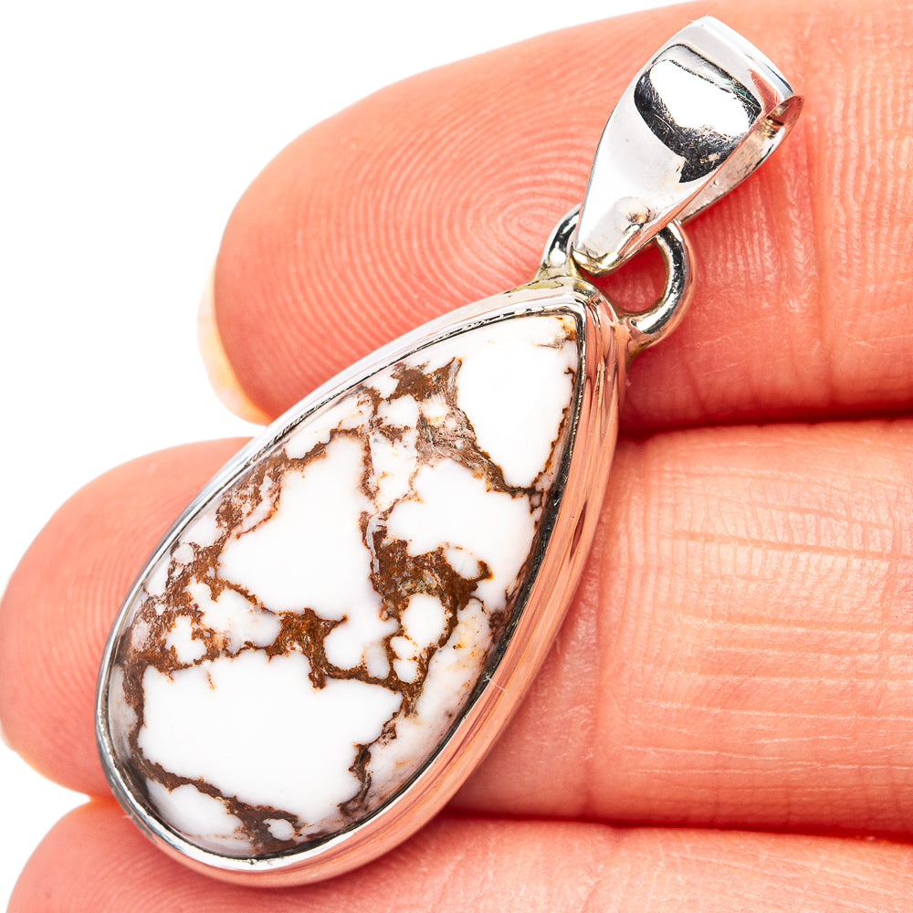 Wild Horse Jasper Pendant 1 3/8" (.925 Sterling Silver)