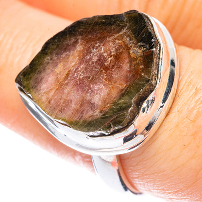 Rare Watermelon Tourmaline Ring Size 8.75 (925 Sterling Silver) R2129