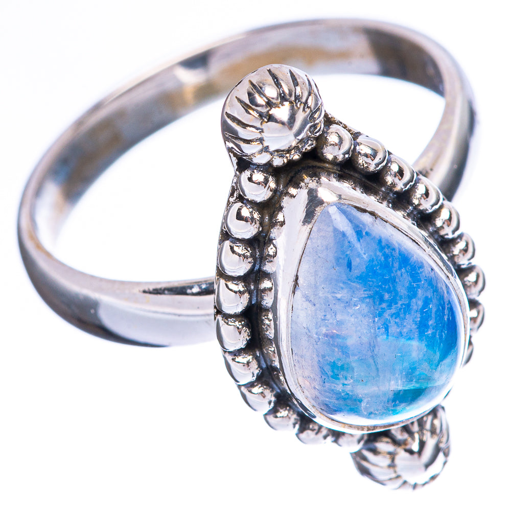 Rainbow Moonstone Ring Size 8.75 (925 Sterling Silver) R3760