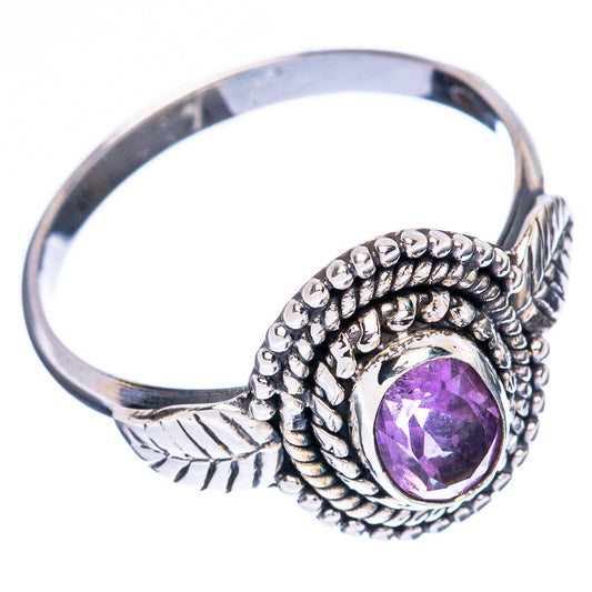 Value Faceted Amethyst Ring Size 8.75 (925 Sterling Silver) R3333