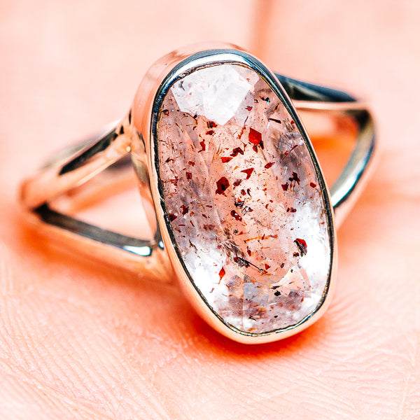 Premium Faceted Lepidocrocite Ring Size 6.5 (.925 Sterling Silver)