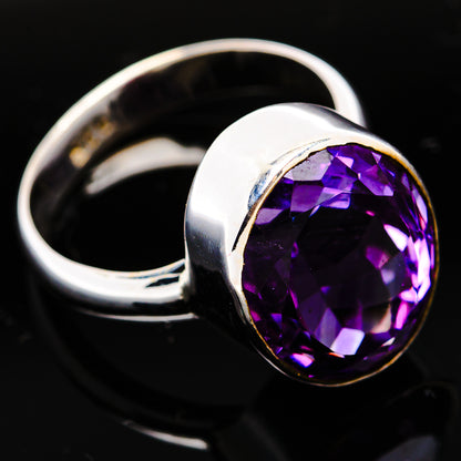 Premium Brazilian Amethyst Ring Size 5 Adjustable (.925 Sterling Silver)