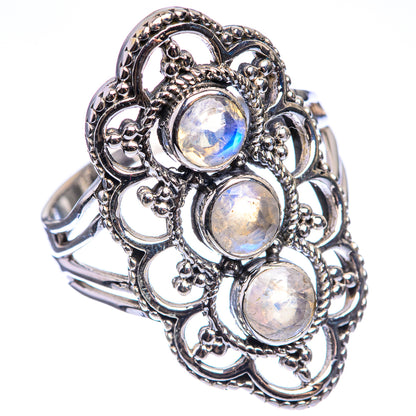 Rainbow Moonstone Ring Size 9.75 (925 Sterling Silver) RING143406
