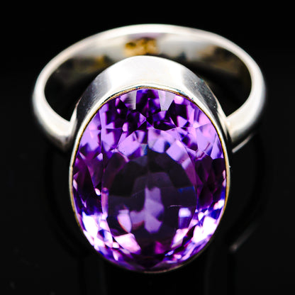 Premium Brazilian Amethyst Ring Size 5 Adjustable (.925 Sterling Silver)