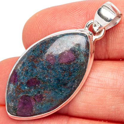 Ruby Kyanite Pendants 1 5/8" (925 Sterling Silver) P42383